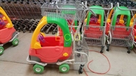 Kruidenierswinkel Plastic het Winkelen Karretje, het Karretjekar van Kiddie van de Staaldraad met 4 Liftwielen