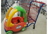Supermarktstuk speelgoed van het Metaaljonge geitjes van de Autopret de Boodschappenwagentjeskarretje met Wielen